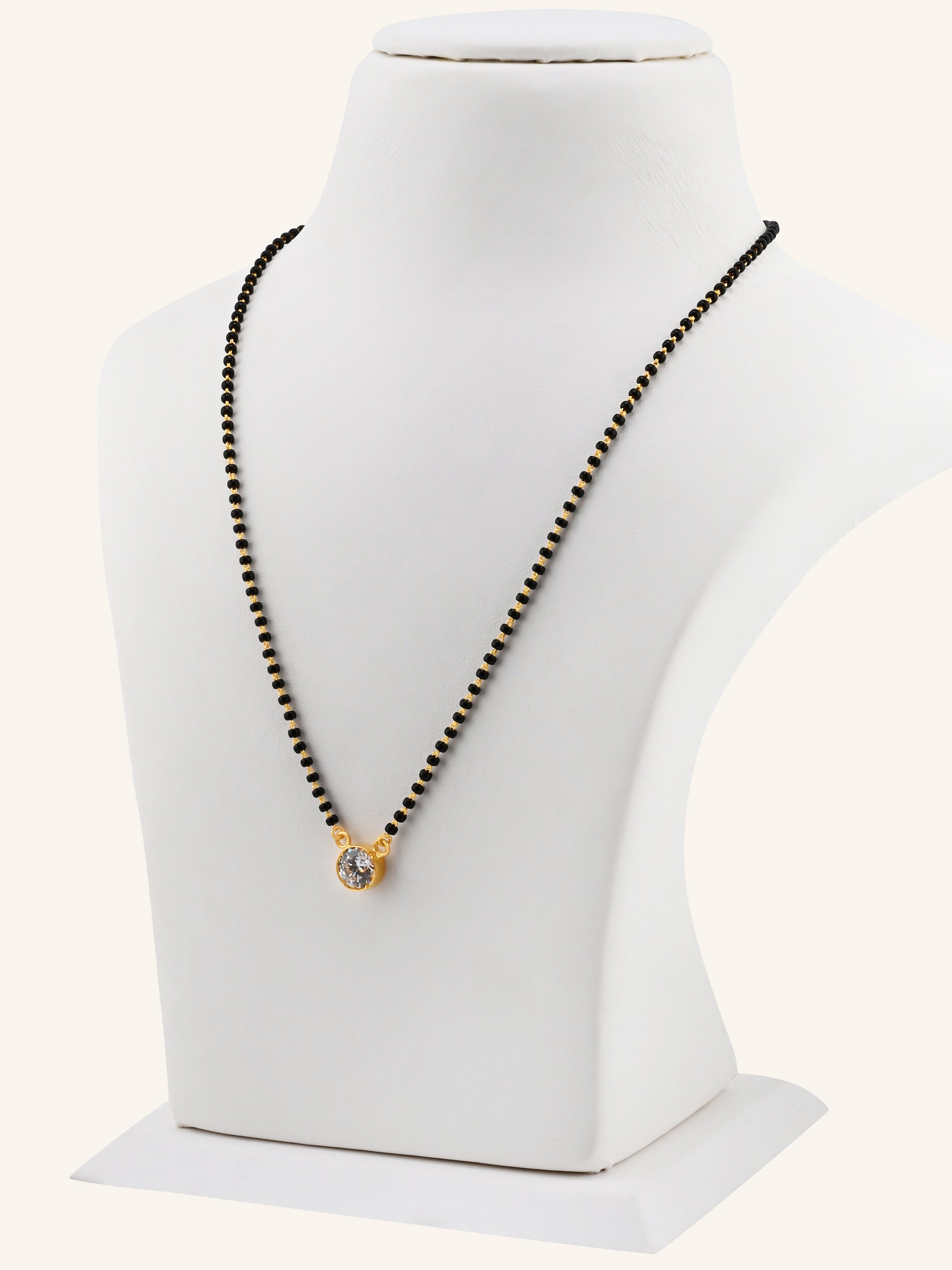 22ct Gold CZ Modern Mangal Sutra
