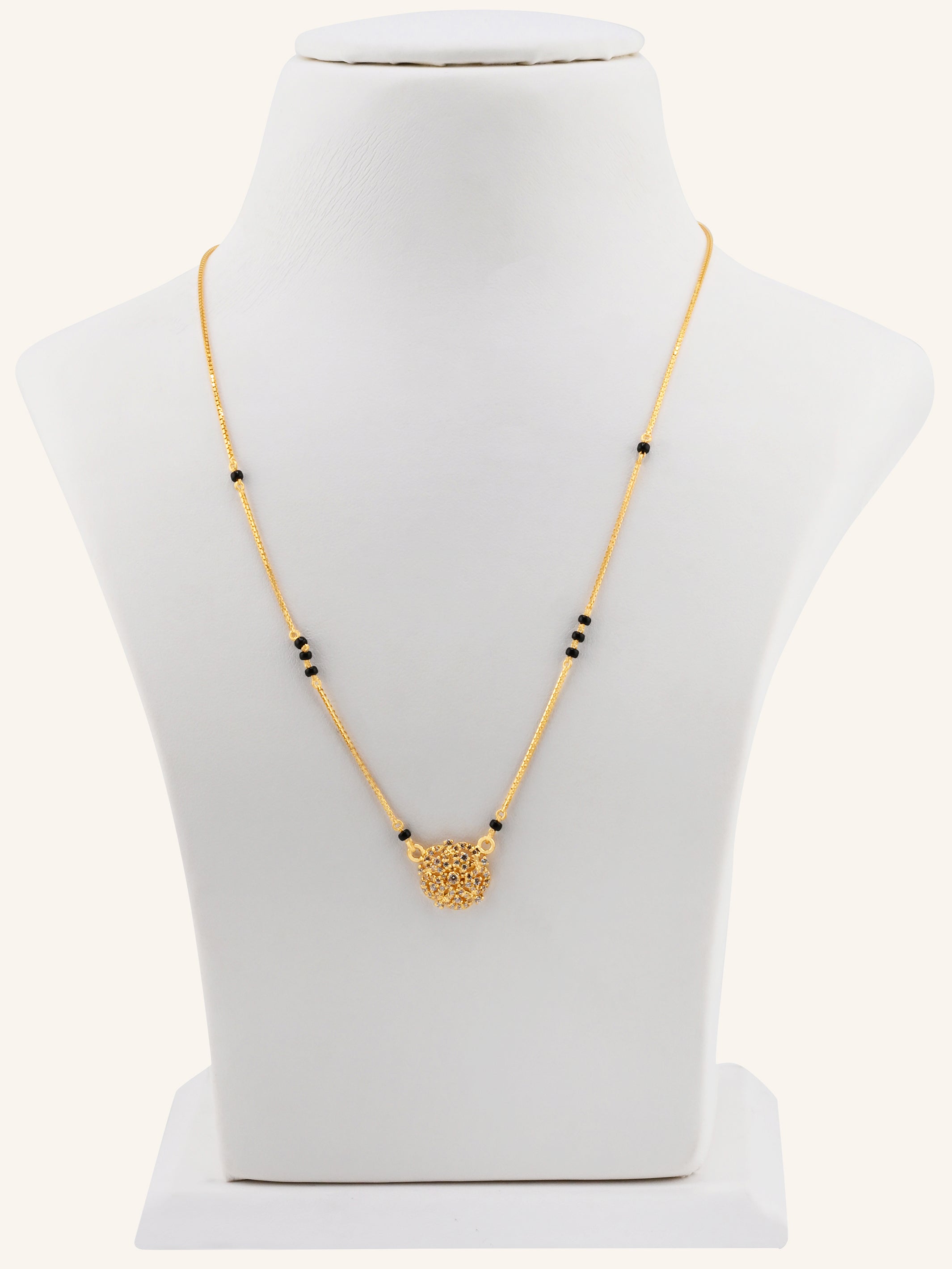 22ct Gold CZ Modern Mangal Sutra