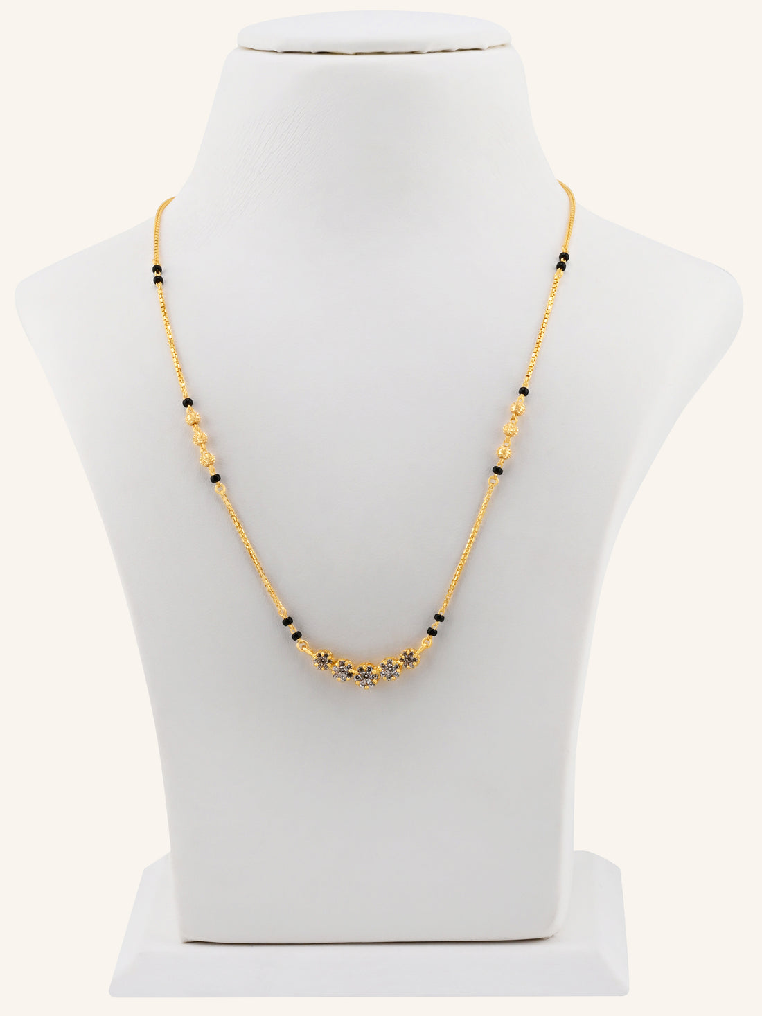 22ct Gold CZ Modern Mangal Sutra