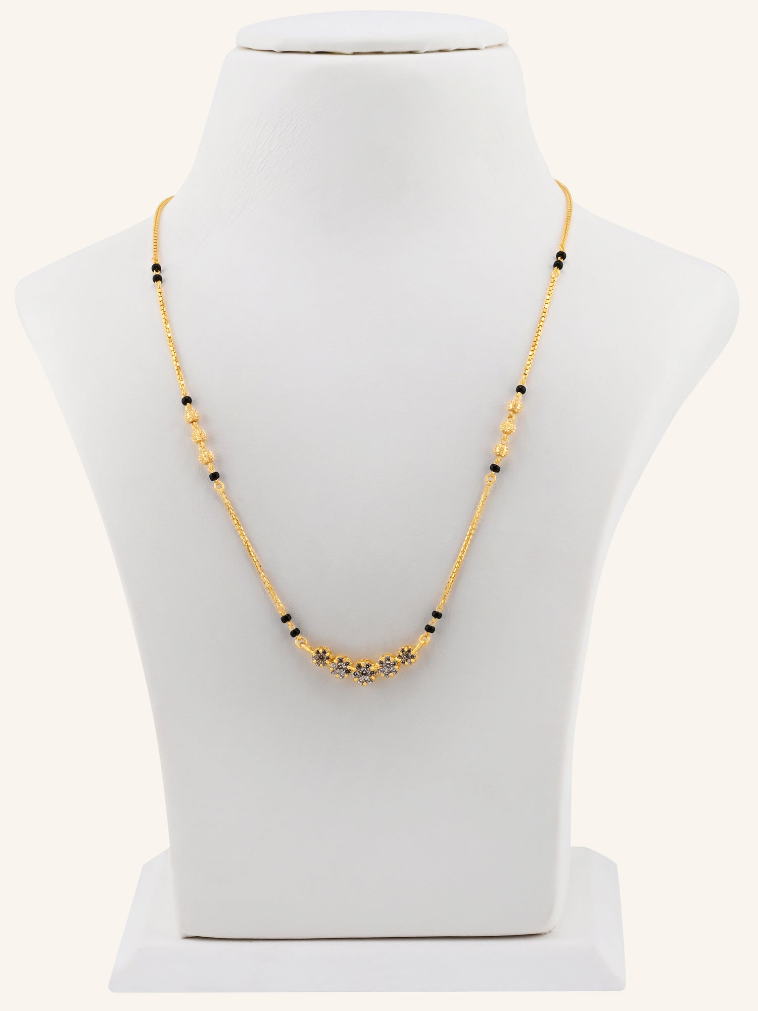 22ct Gold CZ Modern Mangal Sutra