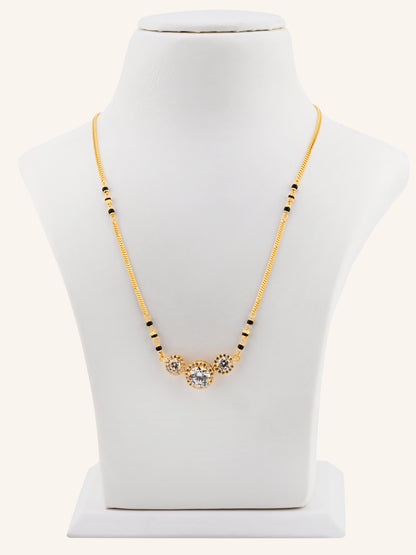 22ct Gold CZ Modern Mangal Sutra