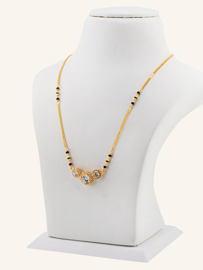 22ct Gold CZ Modern Mangal Sutra