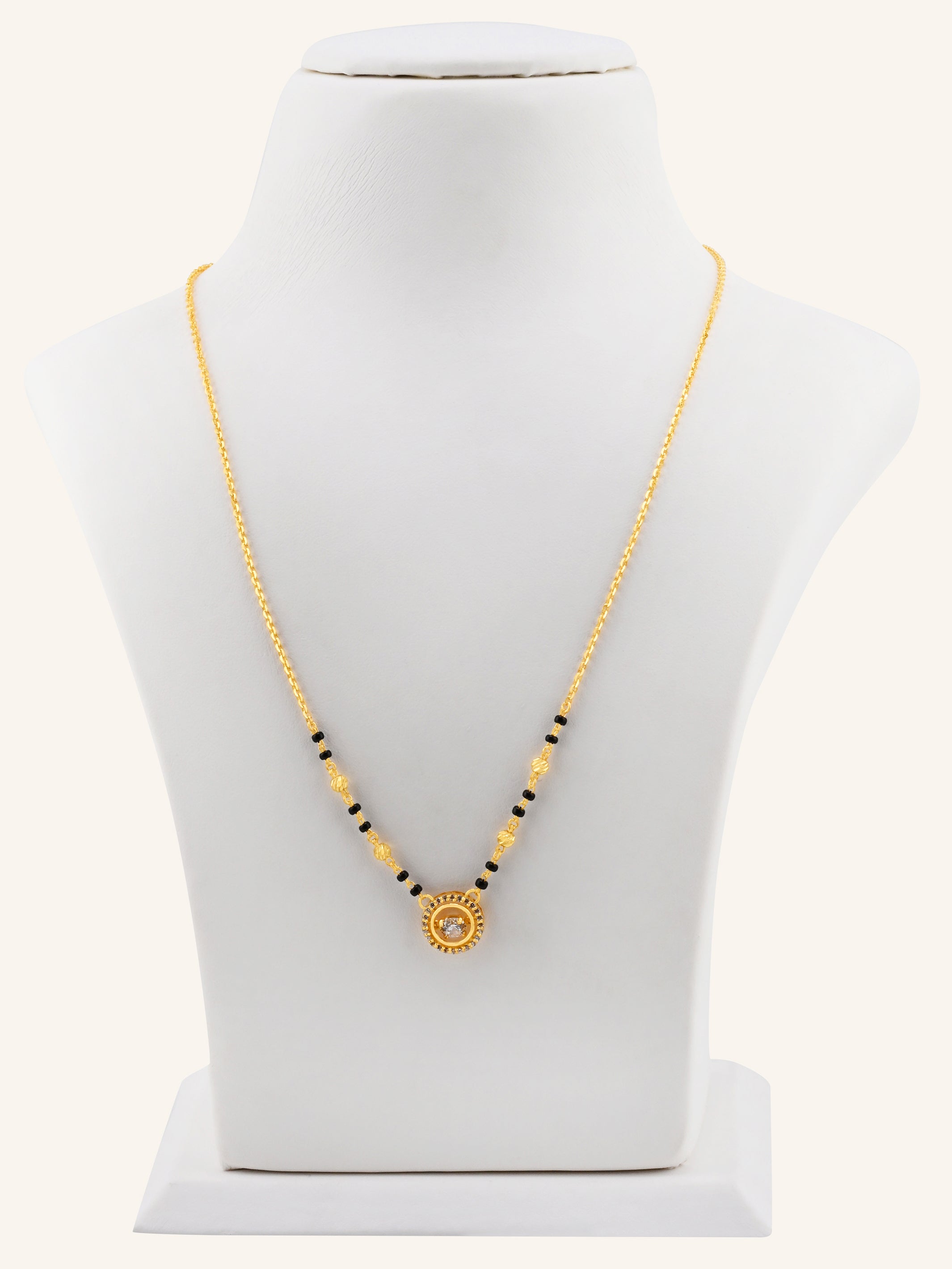 22ct Gold CZ Modern Mangal Sutra