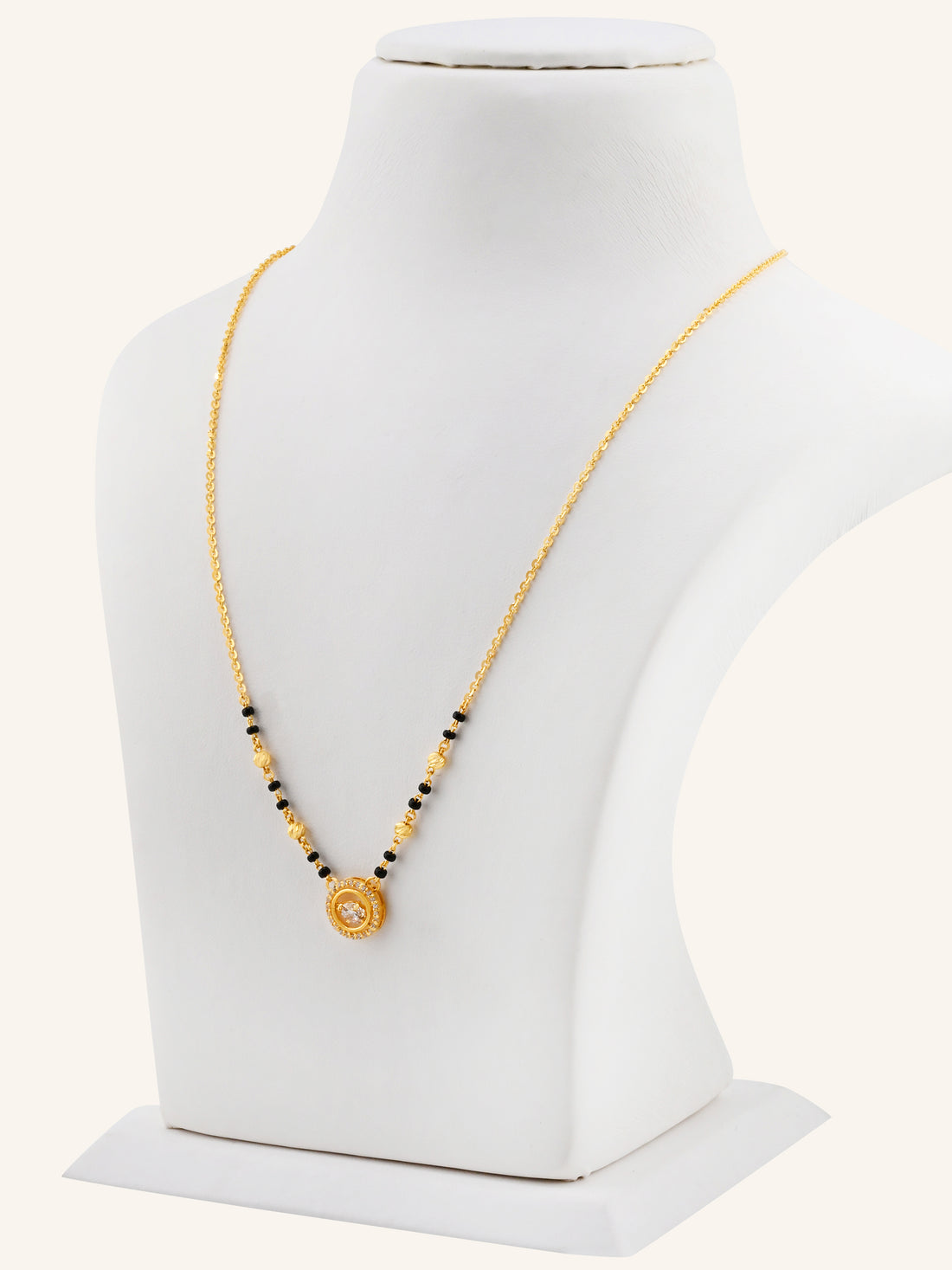 22ct Gold CZ Modern Mangal Sutra