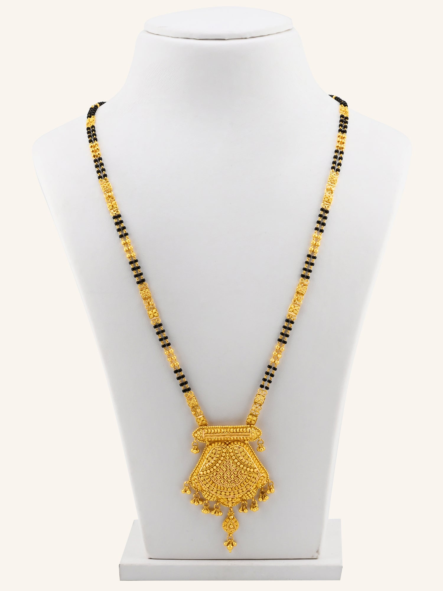 22ct Gold 2 Row Long Mangal Sutra