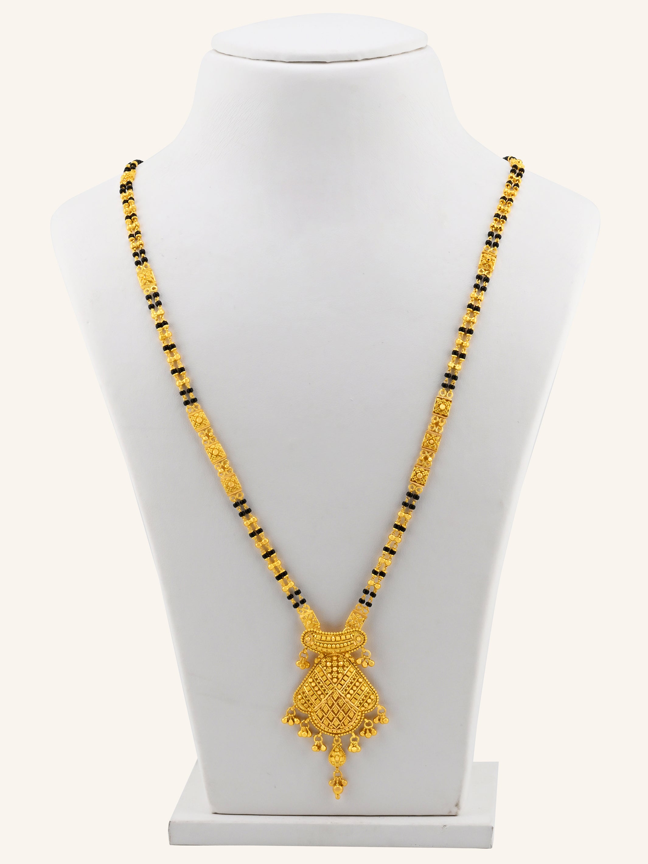 22ct Gold 2 Row Long Mangal Sutra