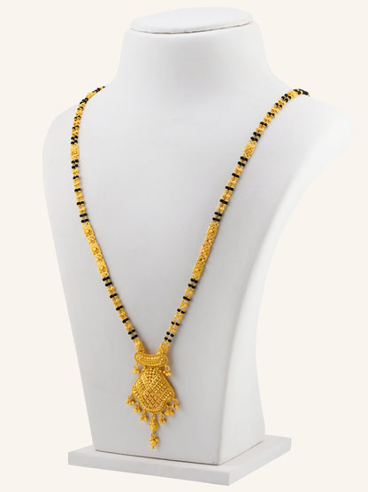 22ct Gold 2 Row Long Mangal Sutra