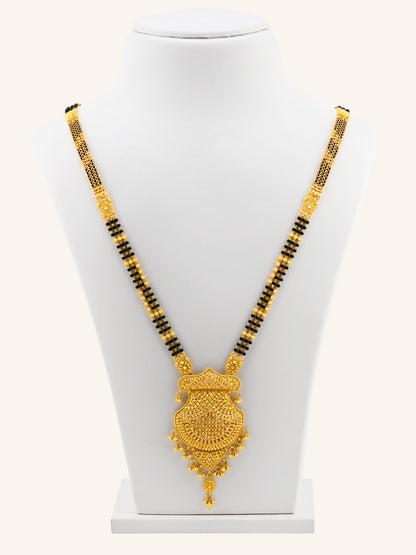 22ct Gold 3 Row Long Mangal Sutra
