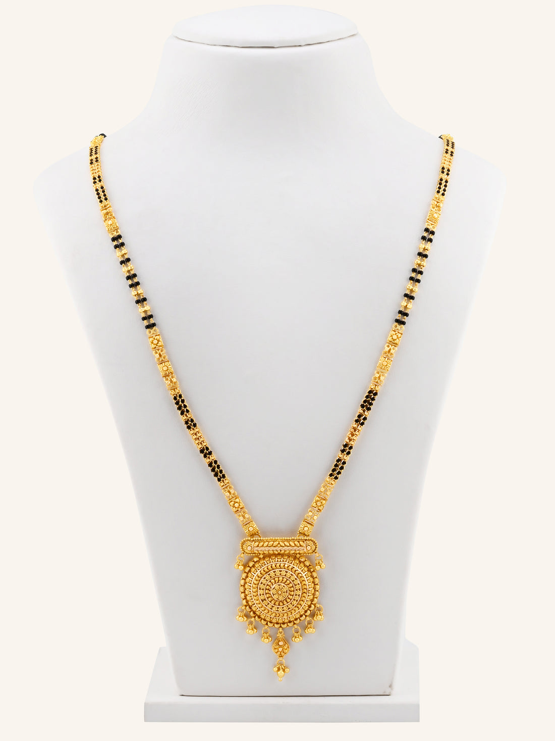 22ct Gold 2 Row Long Mangal Sutra