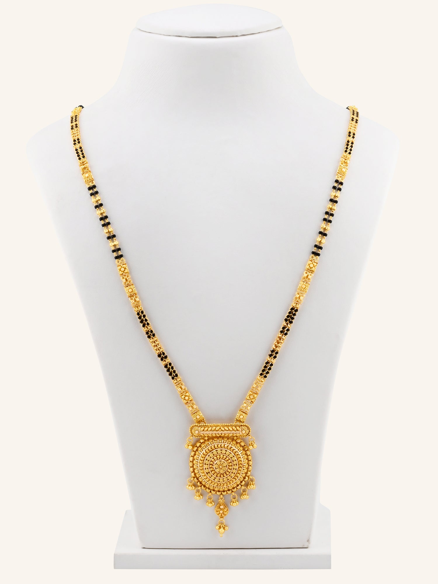 22ct Gold 2 Row Long Mangal Sutra