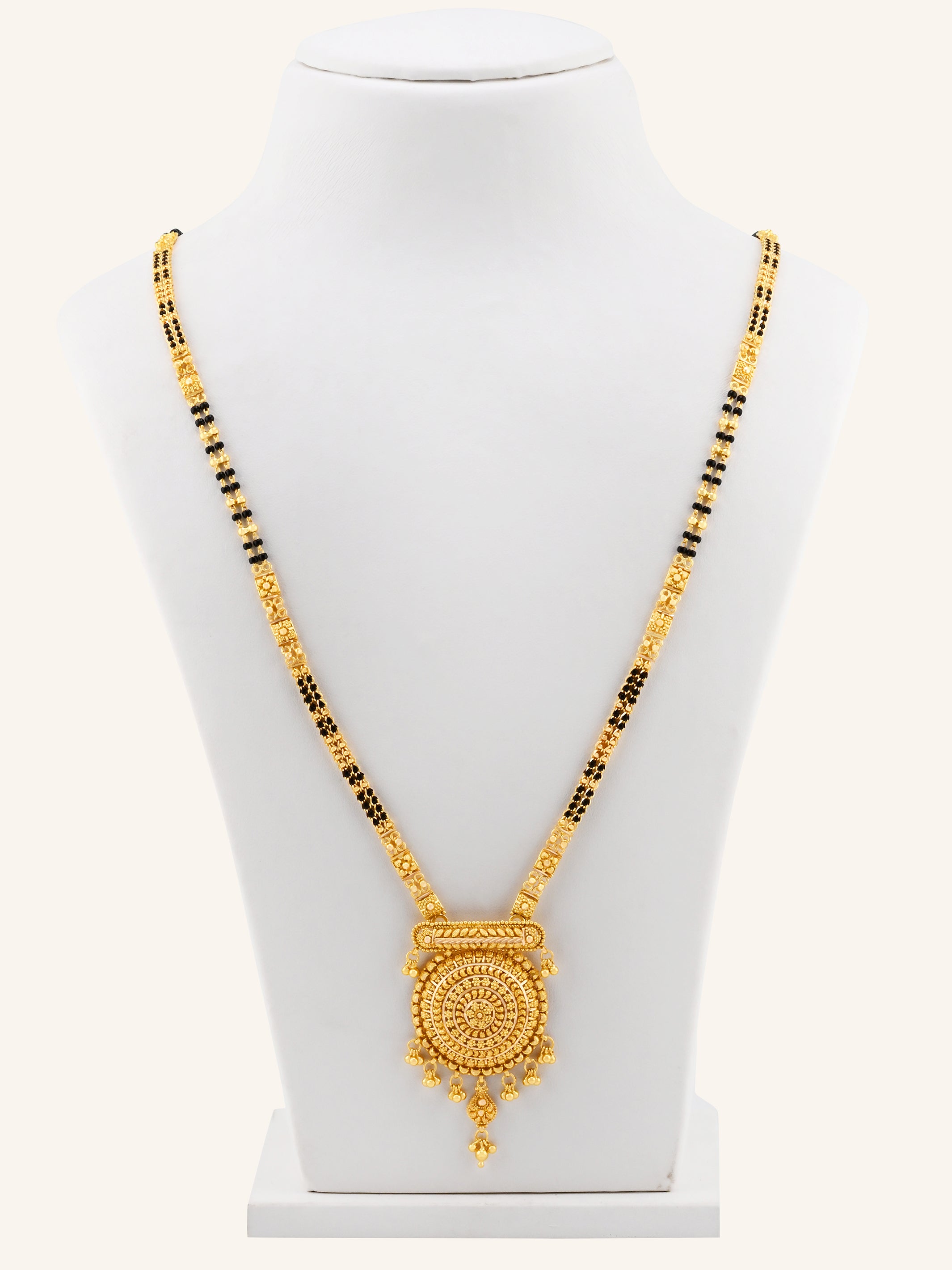 22ct Gold 2 Row Long Mangal Sutra