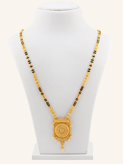 22ct Gold 2 Row Long Mangal Sutra