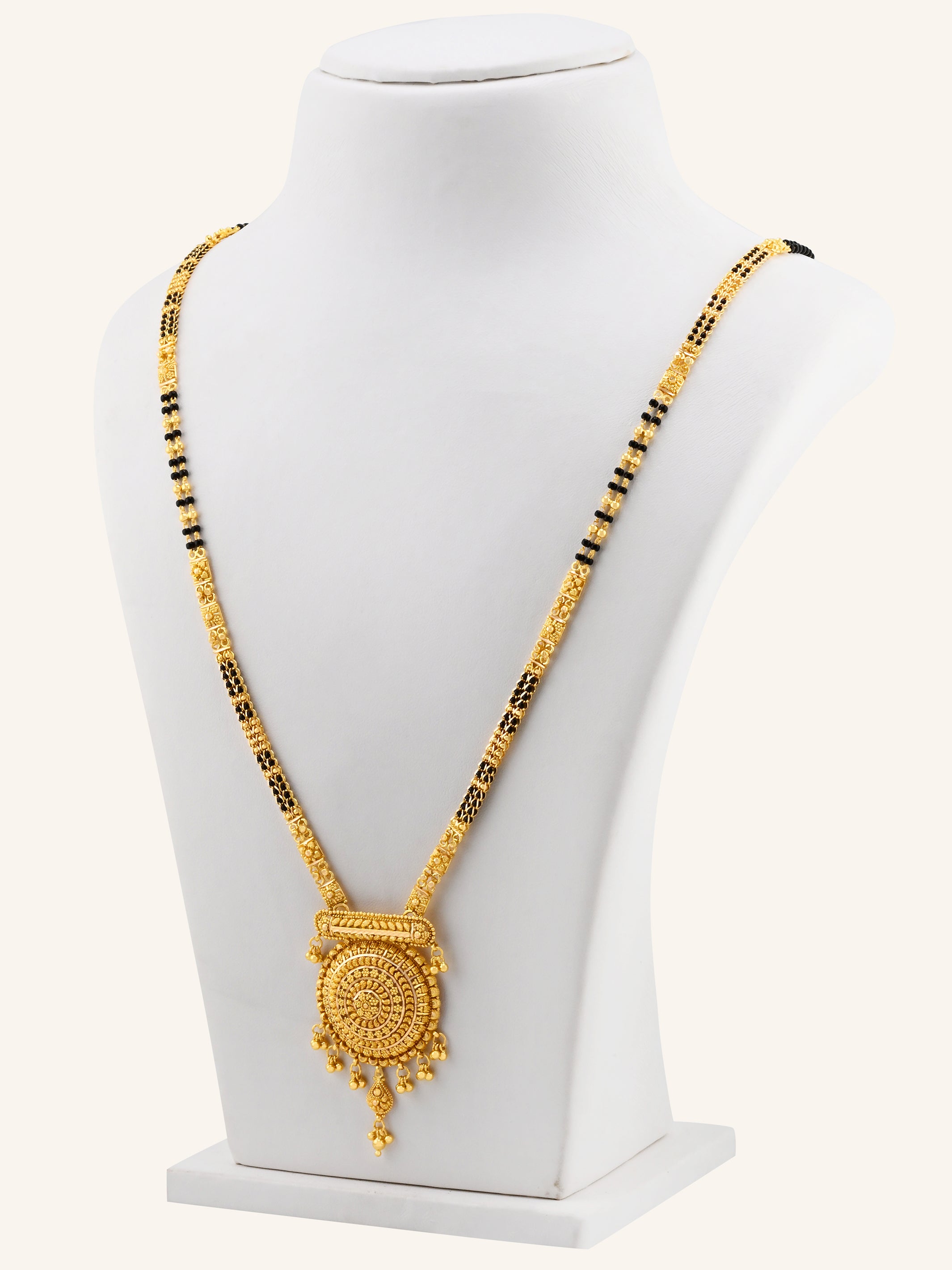 22ct Gold 2 Row Long Mangal Sutra