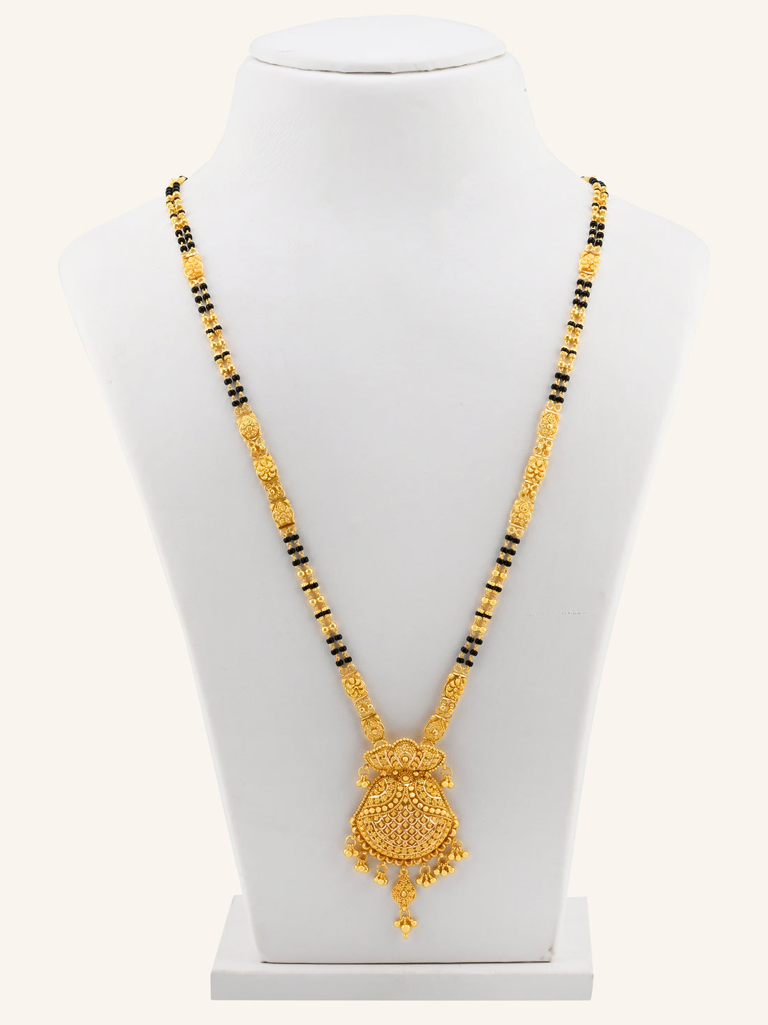 22ct Gold 2 Row Long Mangal Sutra