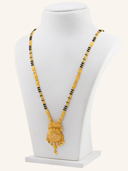 22ct Gold 2 Row Long Mangal Sutra