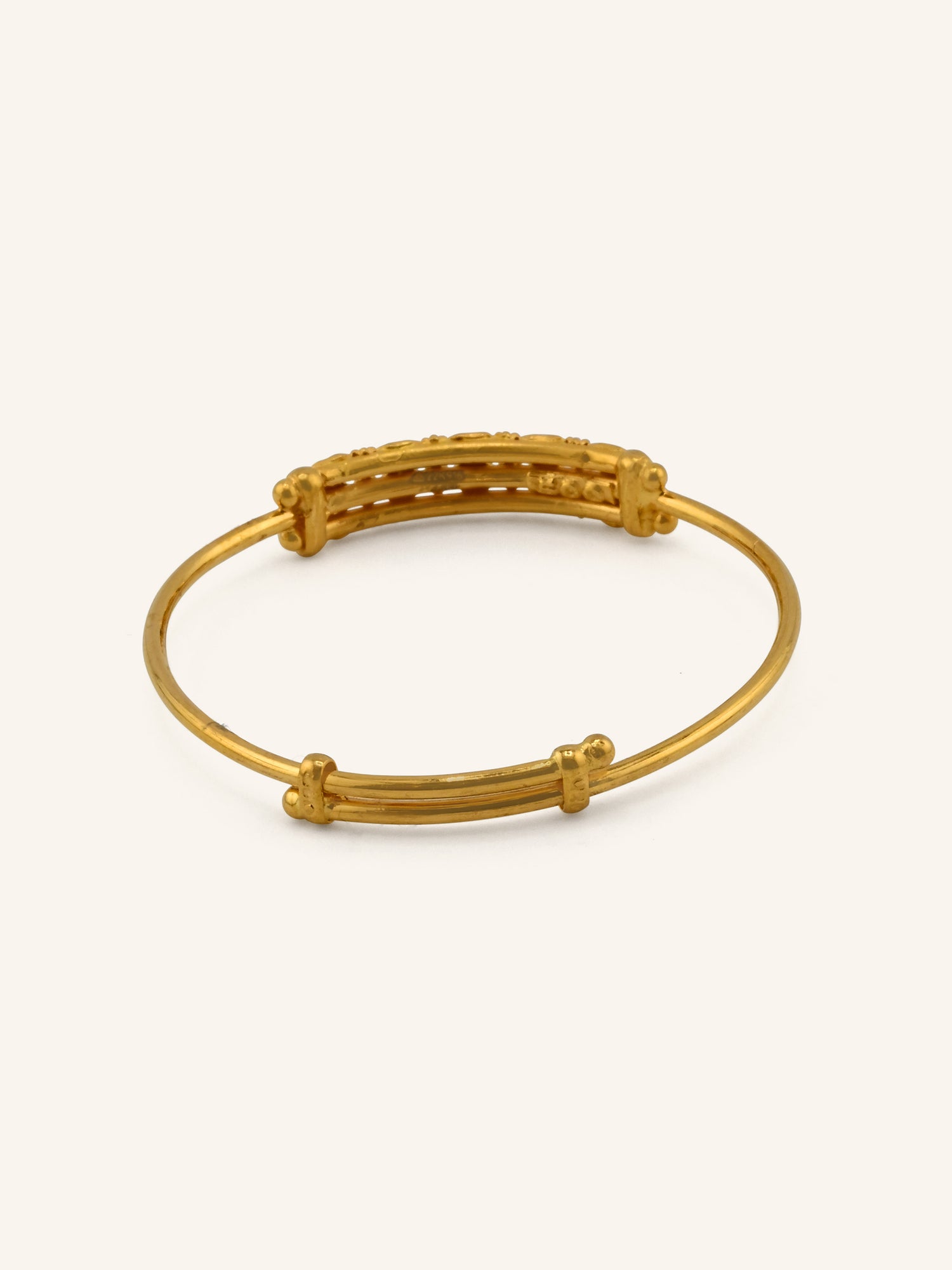 22ct Gold Adjustable Pair Baby Bangle