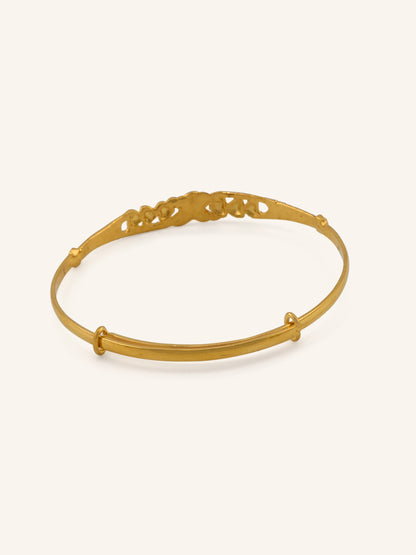 22ct Gold Adjustable Pair Baby Bangle