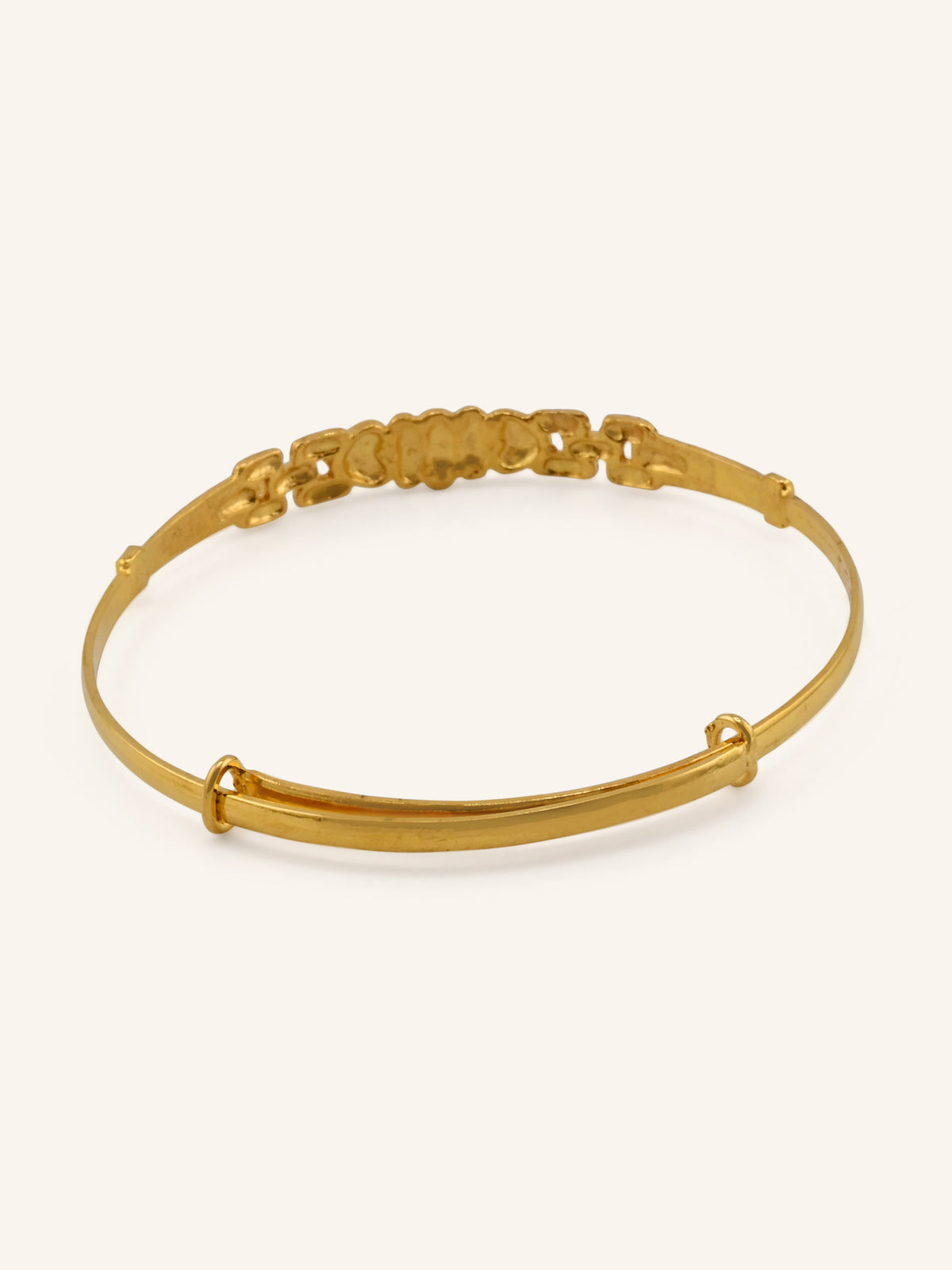 22ct Gold Adjustable Pair Baby Bangle