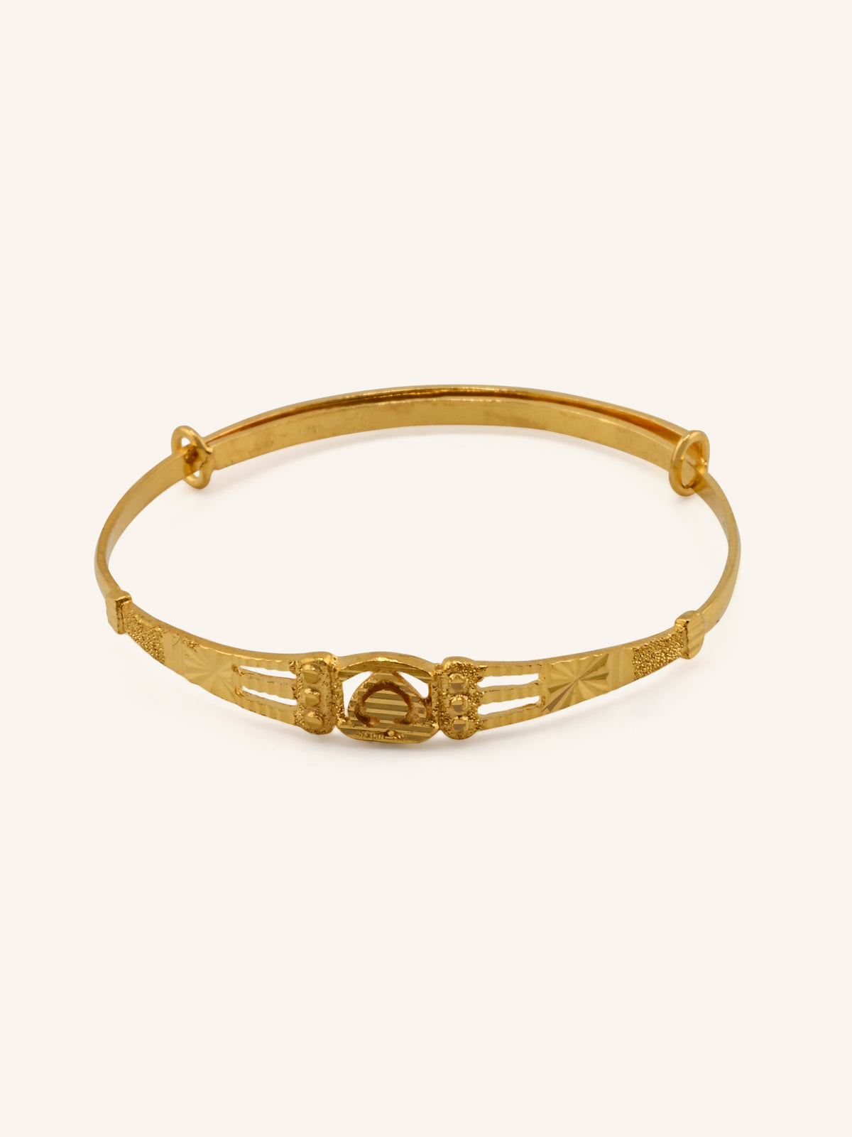 22ct Gold Adjustable Pair Baby Bangle