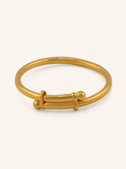 22ct Gold Adjustable Pair Baby Bangle