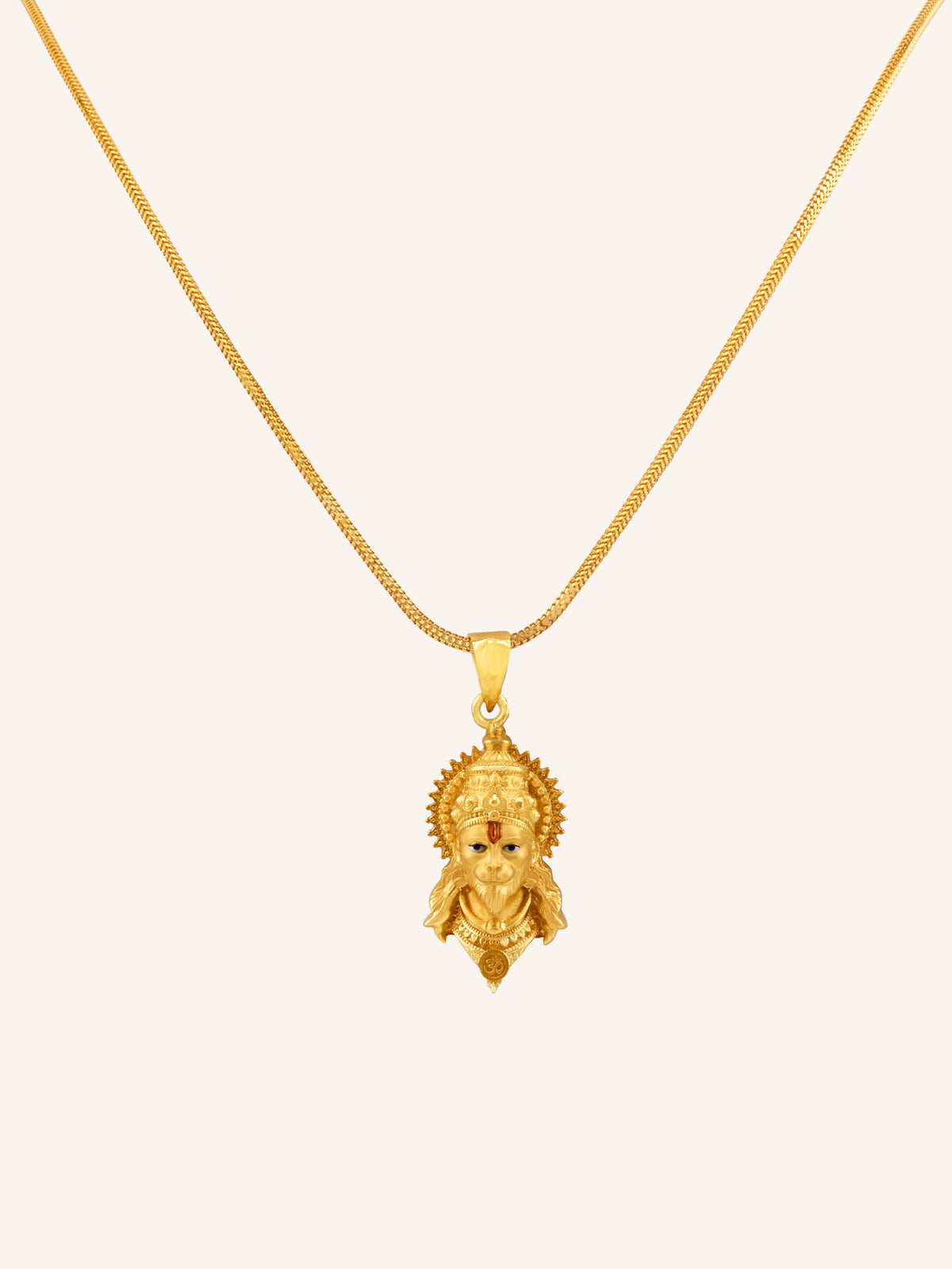 22ct Gold Hanuman Pendant