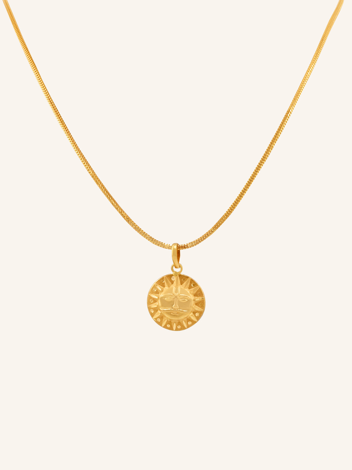 22ct Gold Surya Bhagwan Pendant