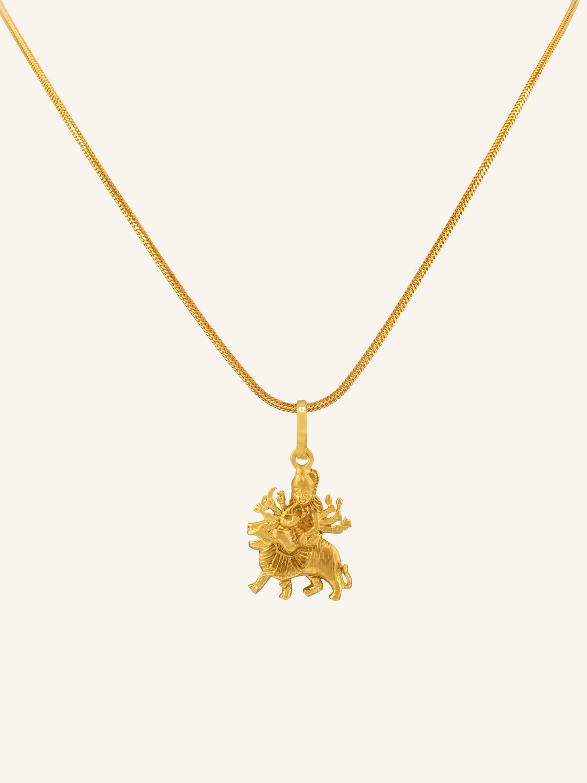 22ct Gold Durga Mataji Pendant