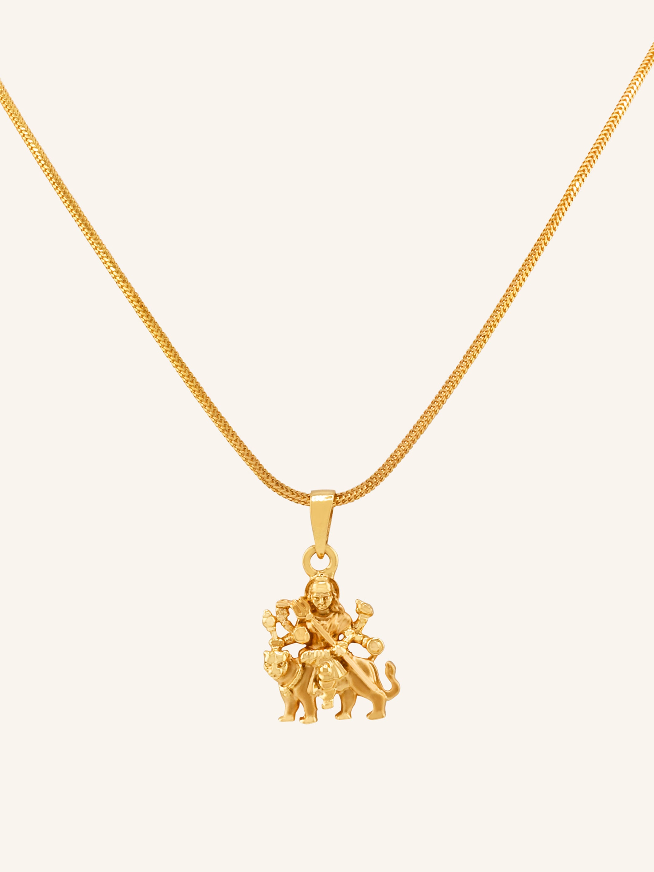 22ct Gold Durga Mataji Pendant
