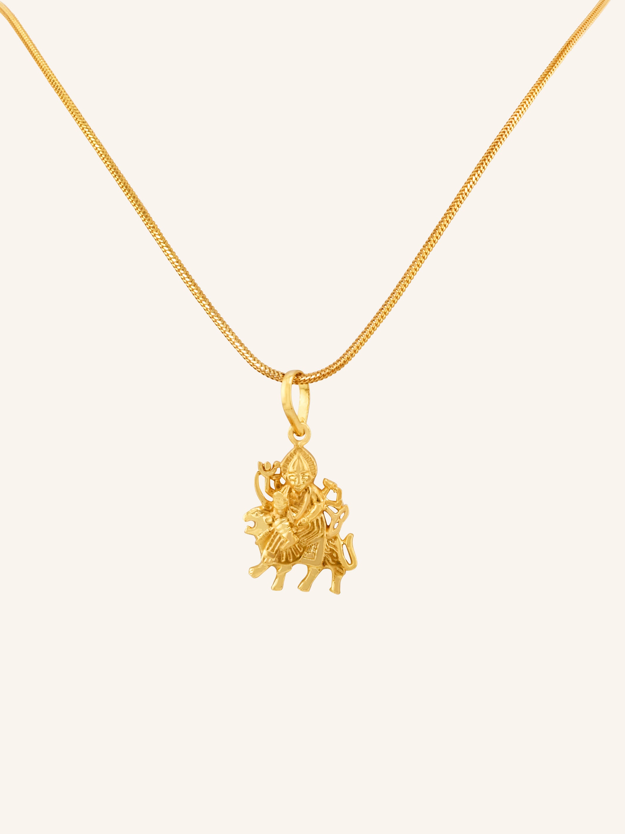 22ct Gold Durga Mataji Pendant