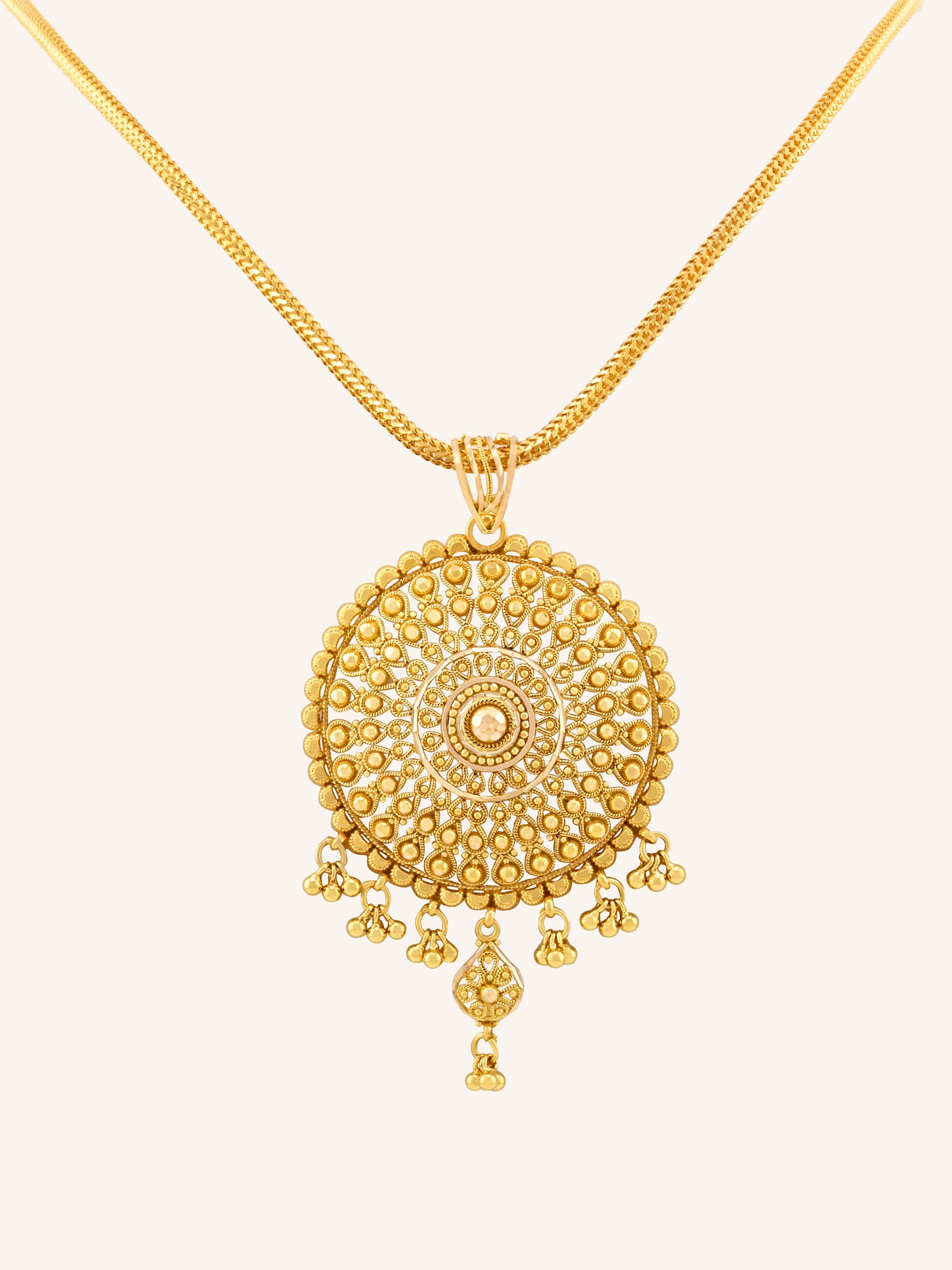 22ct Gold Filigree Pendant