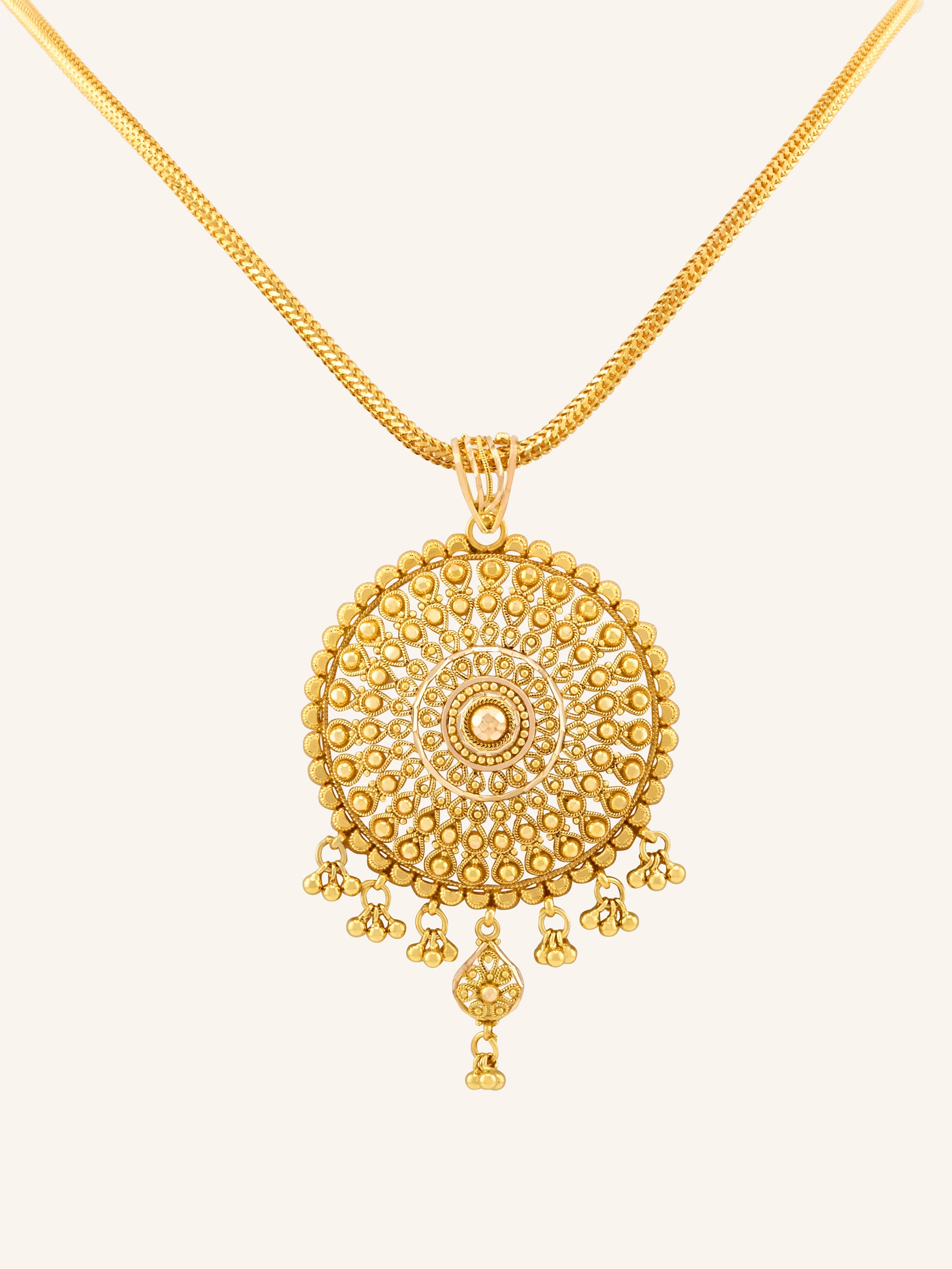 22ct Gold Filigree Pendant