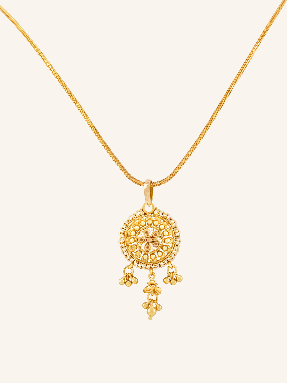 22ct Gold Filigree Pendant