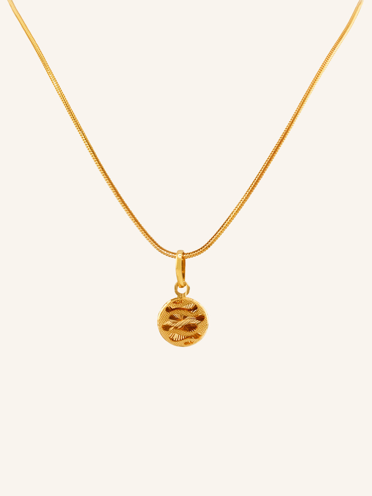 22ct Gold Round Pendant