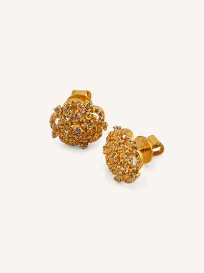 22ct Gold CZ Pendant Set