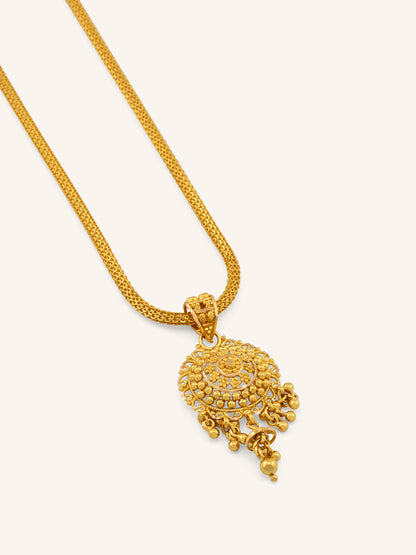 22ct Gold Filigree Pendant Set