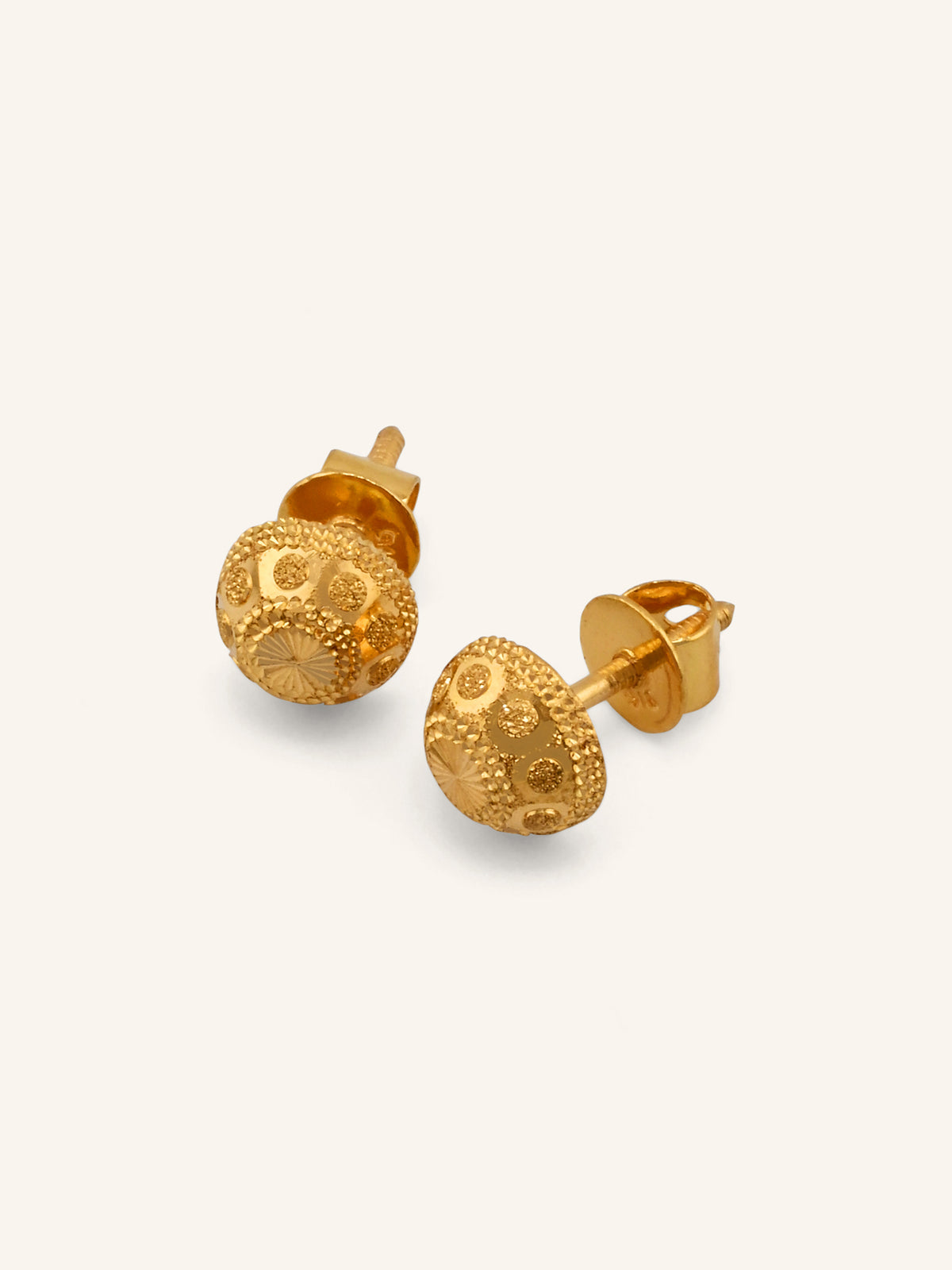 22ct Gold Ball Pendant Set