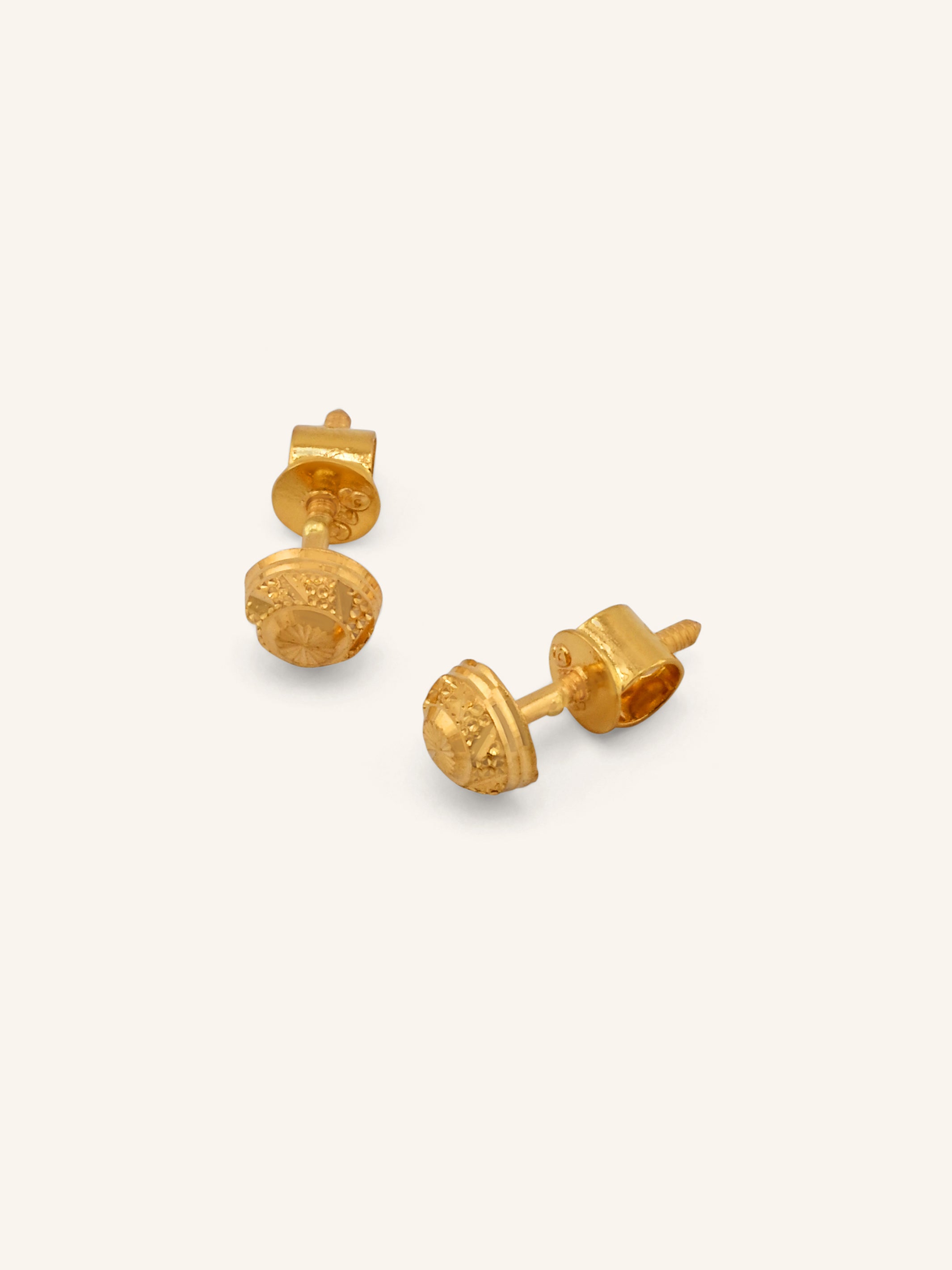 22ct Gold Ball Pendant Set