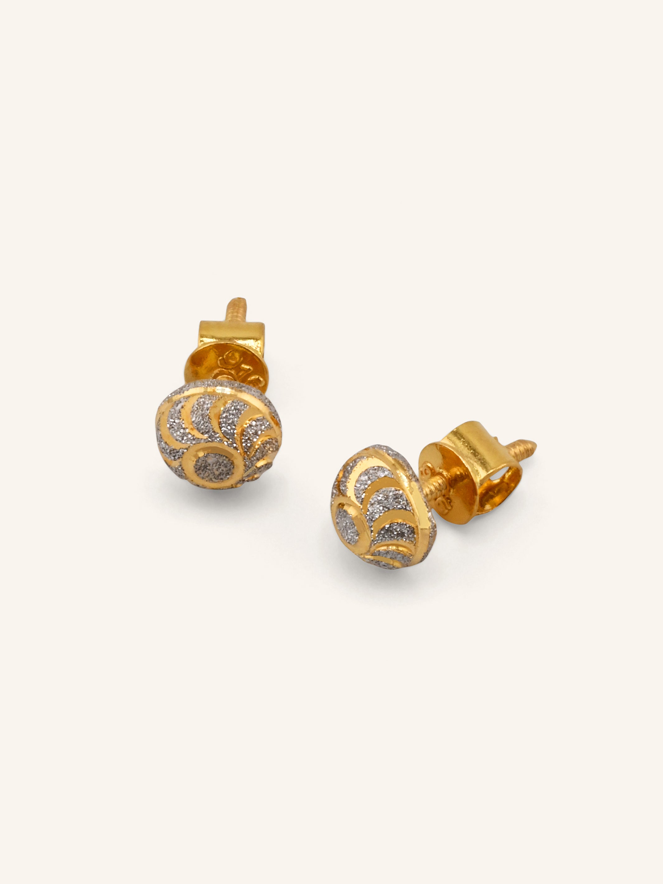 22ct Gold Two Tone Ball Pendant Set