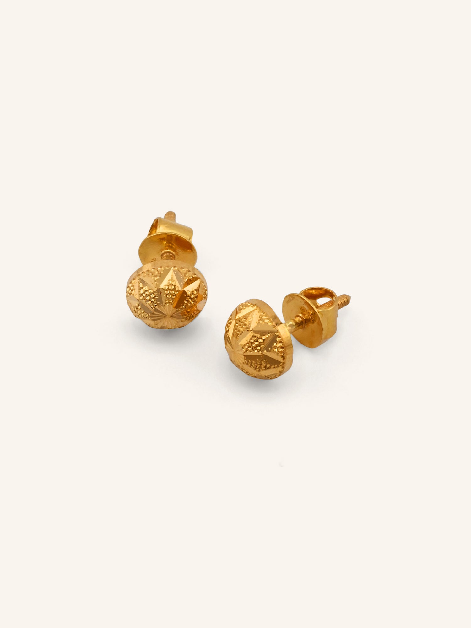 22ct Gold Ball Pendant Set