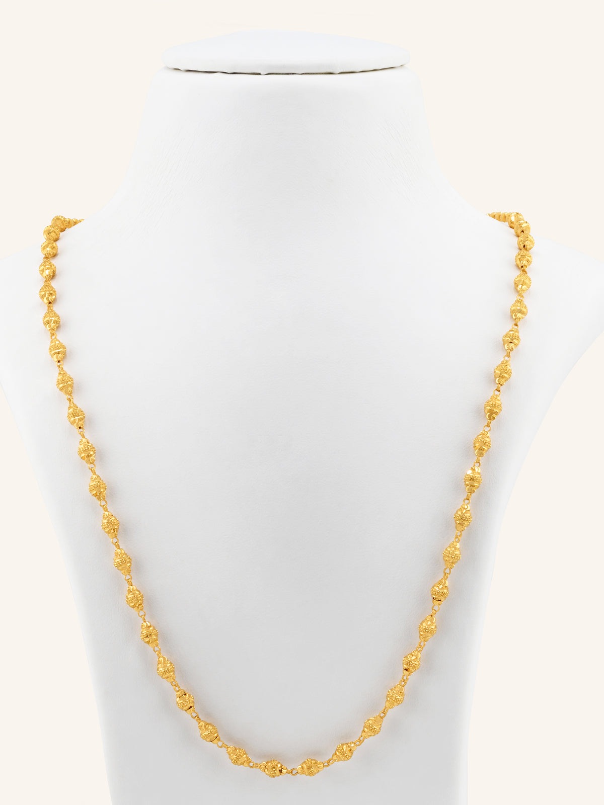 22ct Gold Ball Mala Fancy Chain