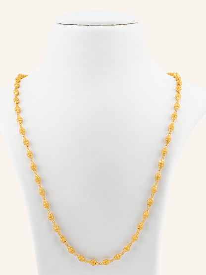 22ct Gold Ball Mala Fancy Chain
