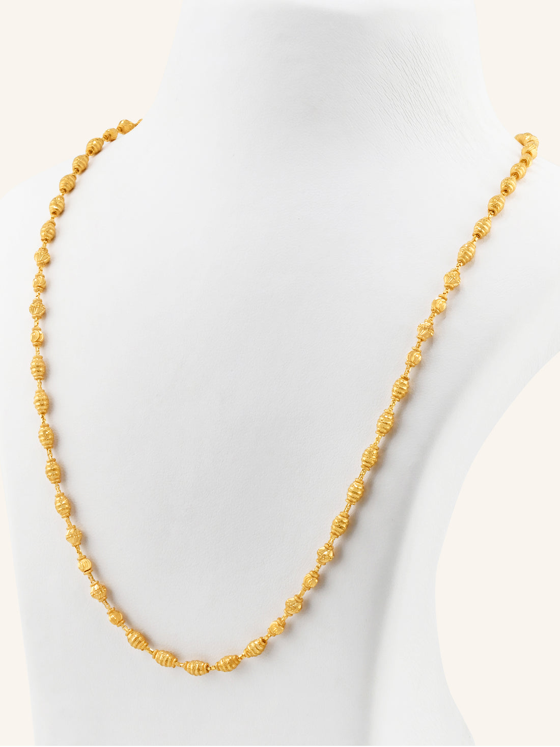 22ct Gold Ball Mala Fancy Chain