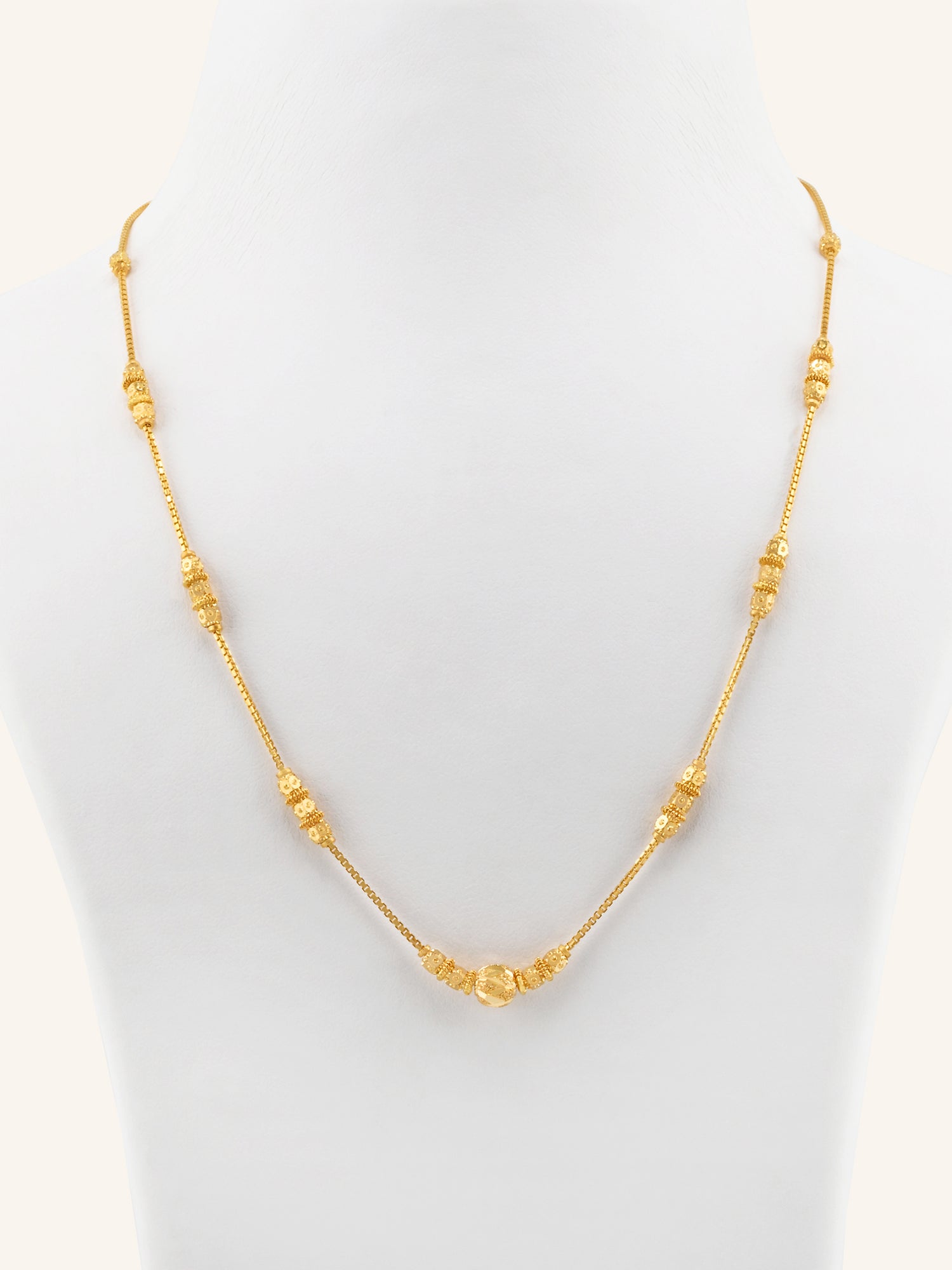 22ct Gold Ball Mala Chain