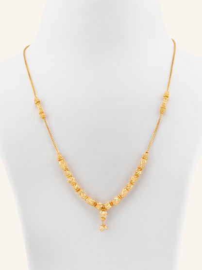 22ct Gold Ball Mala Fancy Chain