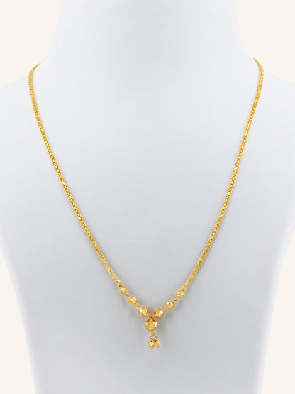22ct Gold Ball Mala Fancy Chain