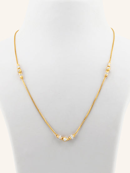 22ct Gold Two Tone Ball Chain