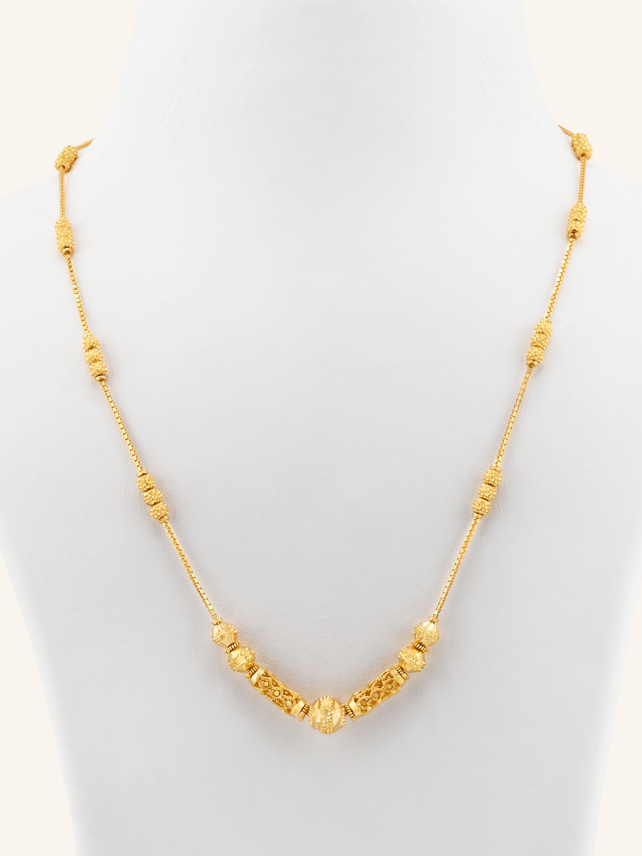 22ct Gold Ball Mala Chain