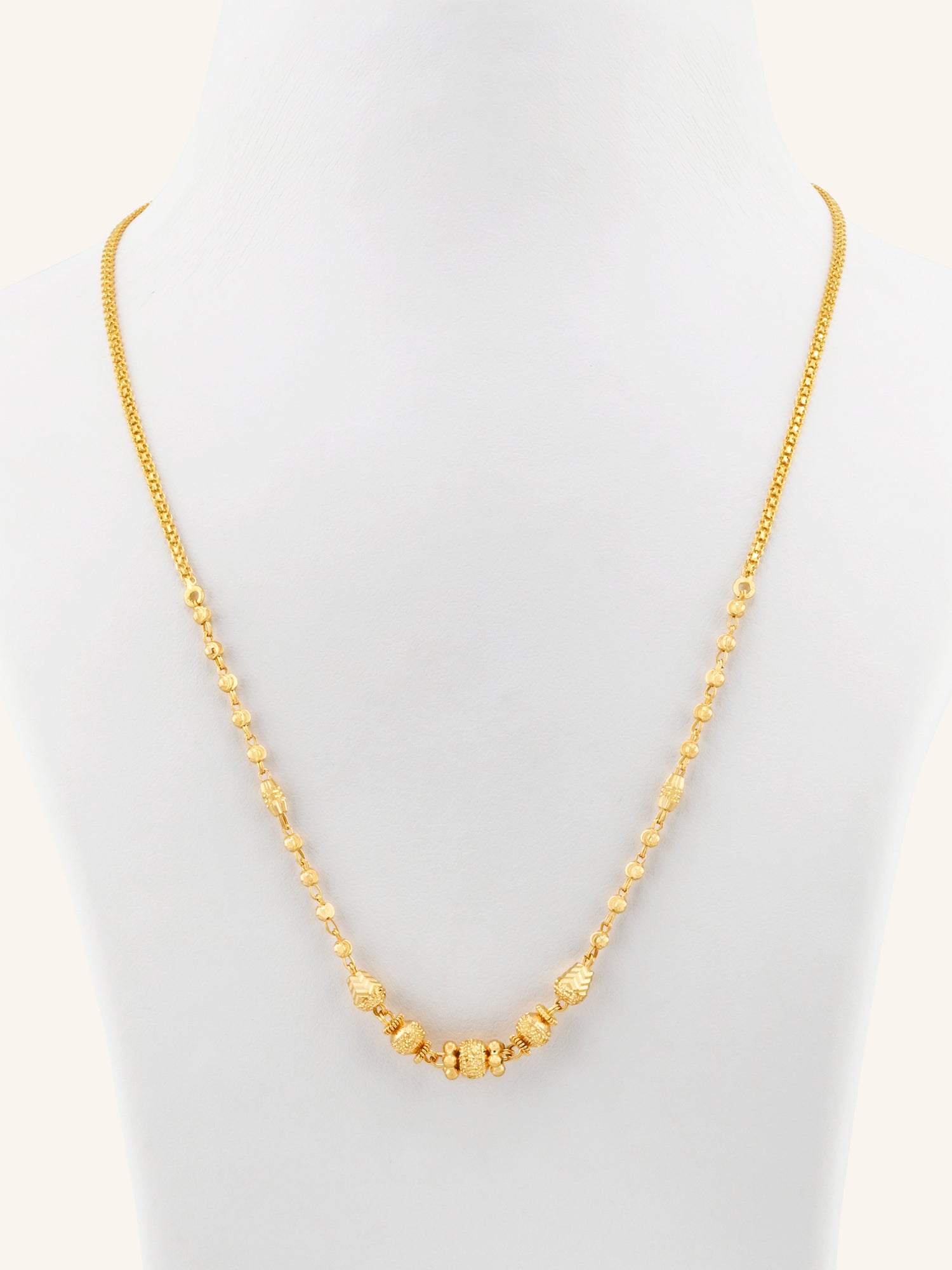22ct Gold Ball Mala Chain