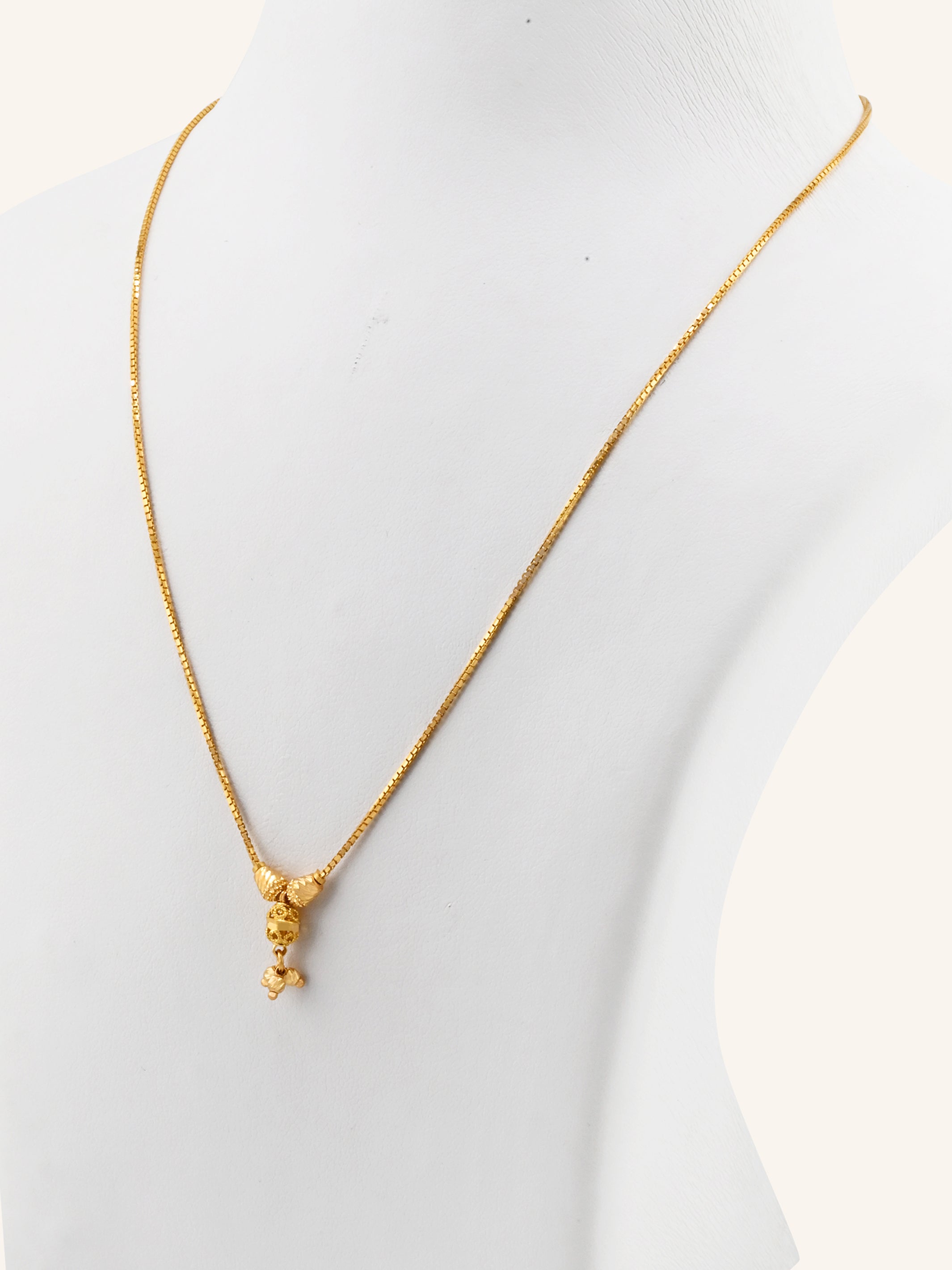 22ct Gold Ball Fancy Chain