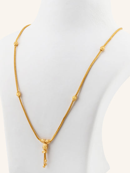 22ct Gold Ball Mala Fancy Chain